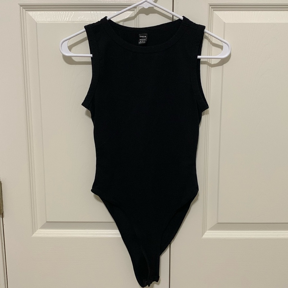 Shein XS Black Tank Top Bodysuit